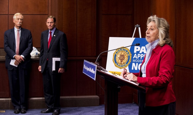 Rep. Dina Titus, D-Nev., spoke during the press conference on Capitol Hill Sept. 14, 2016. Photo by Pete Marovich