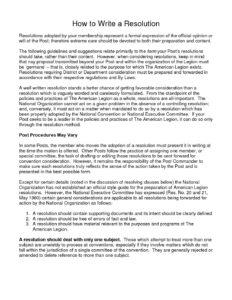 How-to-Write-a-Resolution | Florida American Legion