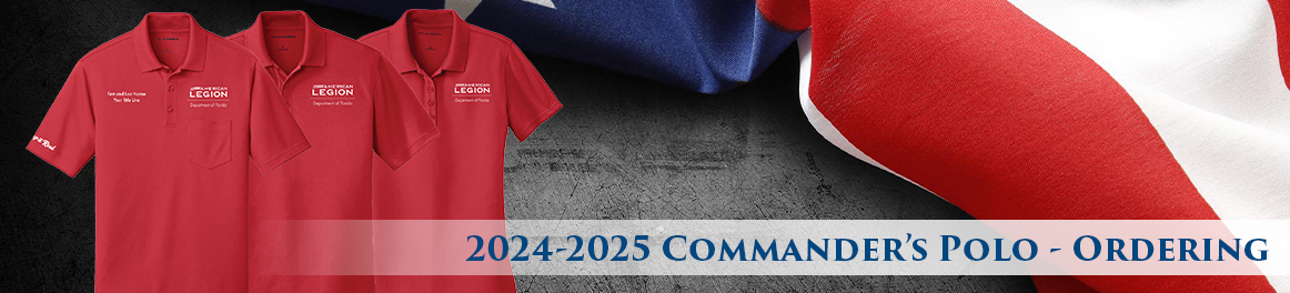 2024-2025 Department Commander's Polos