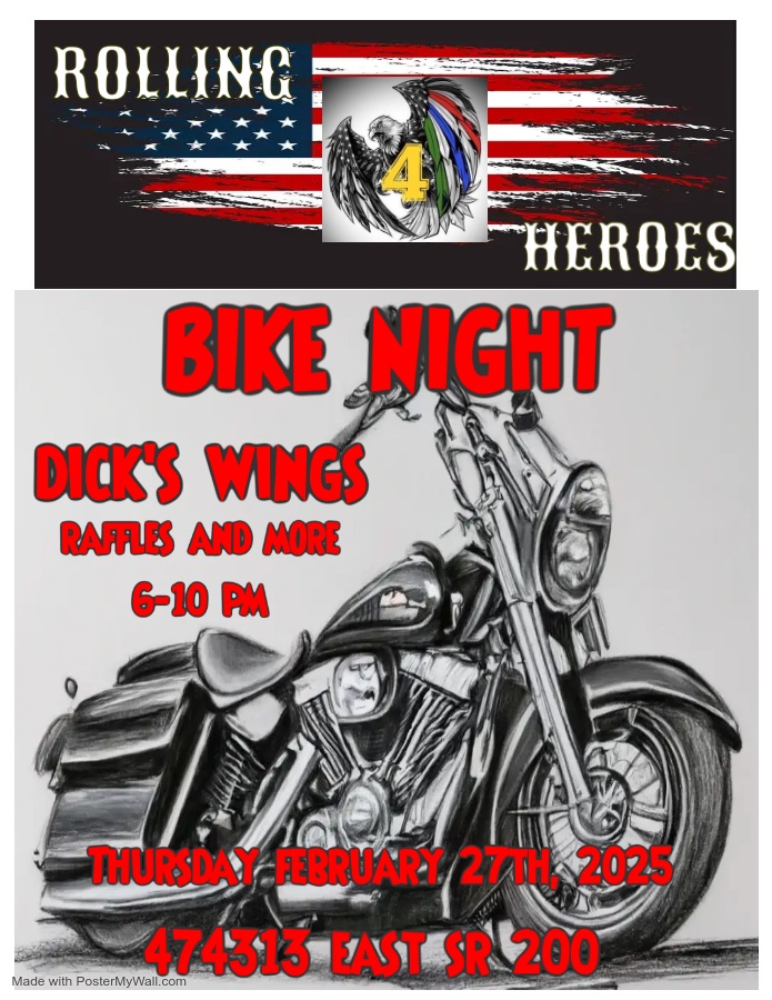 Chapter 54: ALR Rolling 4 Heroes Bike Night at Dick’s Wings